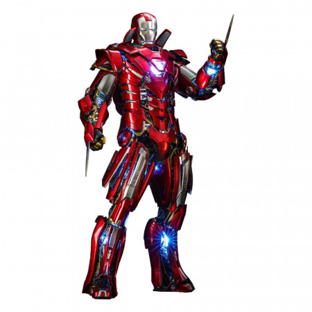 Iron Man 3 Movie Masterpiece akčná figúrka 1/6 Silver Centurion (Armor Suit Up Version) 32 cm